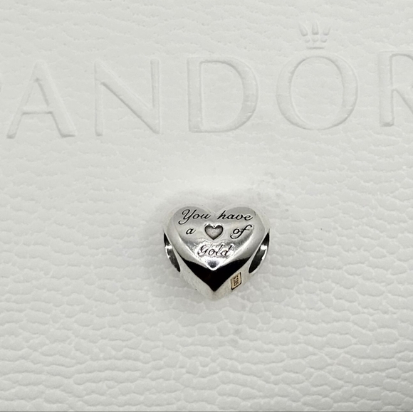 Authentic Pandora Charm with 14k Gold - Picture 7 of 7